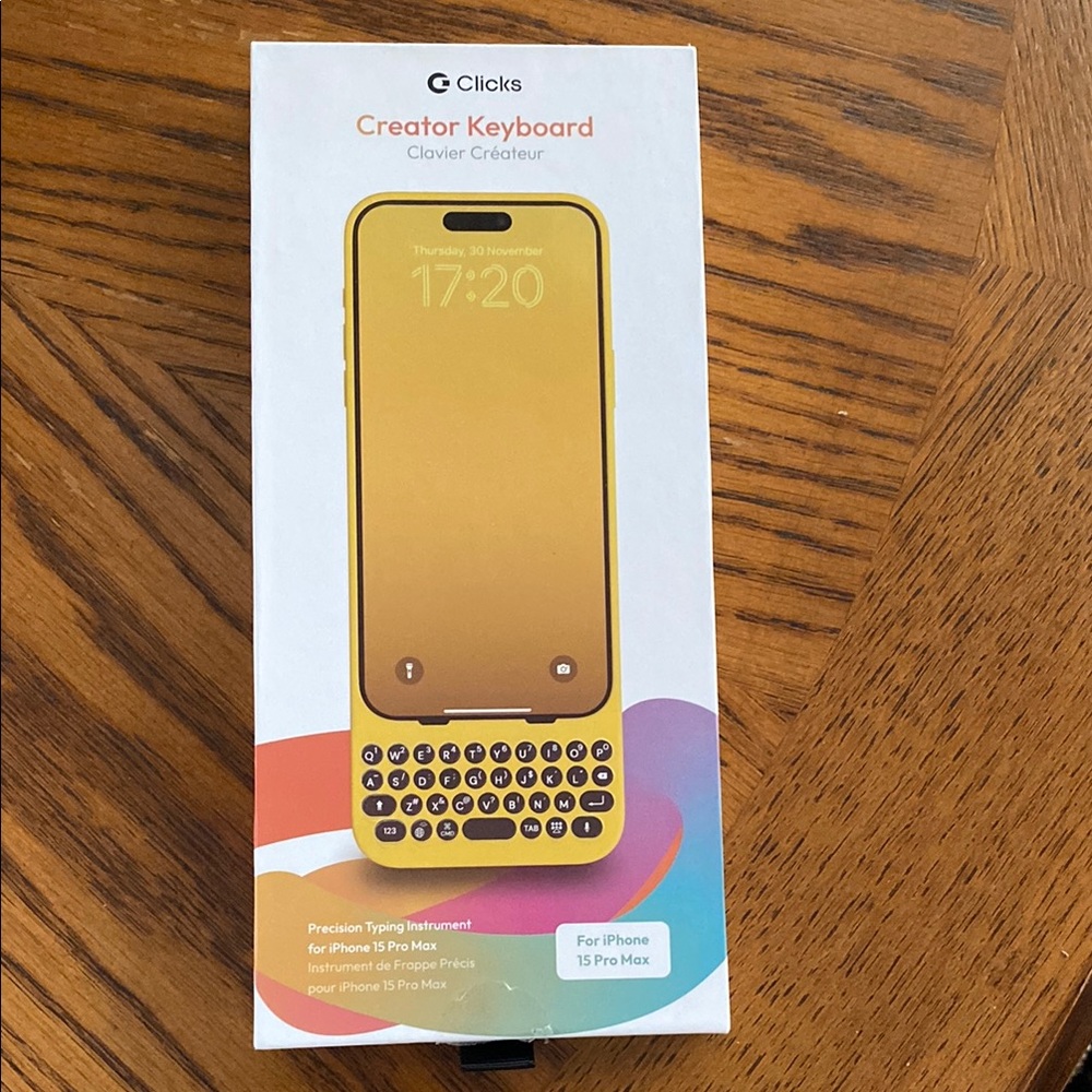 Clicks Creator Keyboard for iPhone 15 Pro Max Precision Typing Instrument